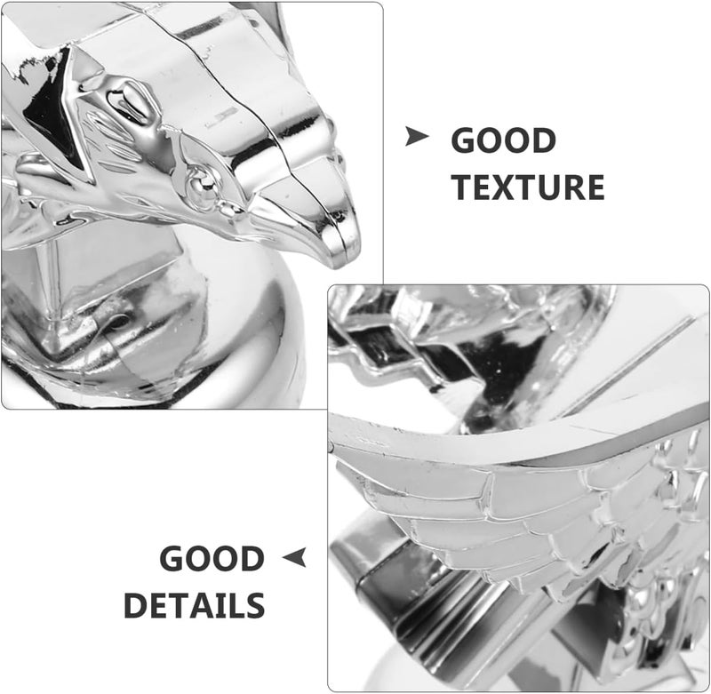 PACKOVE Hood Ornament Plastic Car Hood Decoration Universal Car Exterior Accessory 4.72X3.93X3.54 Inch - Image 3
